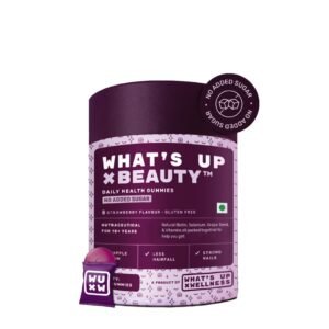 What's Up Wellness Biotin Gummies for Hair Growth, Glowing Skin & Nails