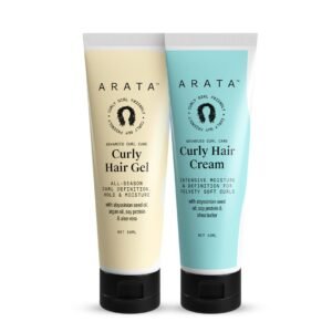 Arata Curl Styling Combo (Mini) - Curl Cream (50ml) + Gel (50ml) For Hair