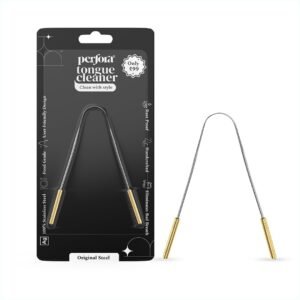 Perfora Silver Steel Tongue Cleaner Pack of 1