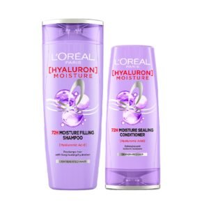 L'Oreal Paris Hyaluron Moisture 72H Filling Shampoo With Hyaluronic Acid Pack of 2