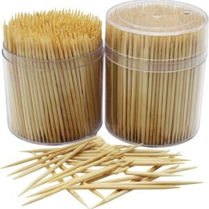 Syaladeu 250 Pieces Wooden Toothpicks
