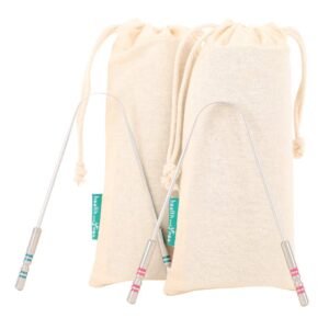 HealthAndYoga® SteloSwipe Stainless Steel Tongue Cleaners