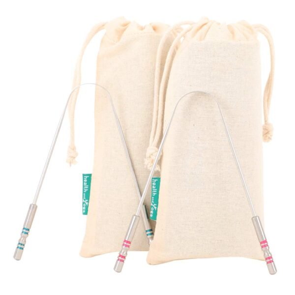 HealthAndYoga® SteloSwipe Stainless Steel Tongue Cleaners