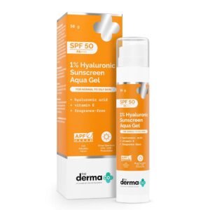 The Derma Co Sunscreen Aqua Gel SPF 50 PA++++ 50 g