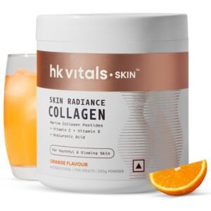 HealthKart hk vitals Skin Radiance Marine Collagen Supplement (Orange,200g)