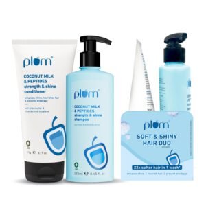 Plum Coconut Milk & Peptides Shampoo 250ml & Conditioner 175g Combo